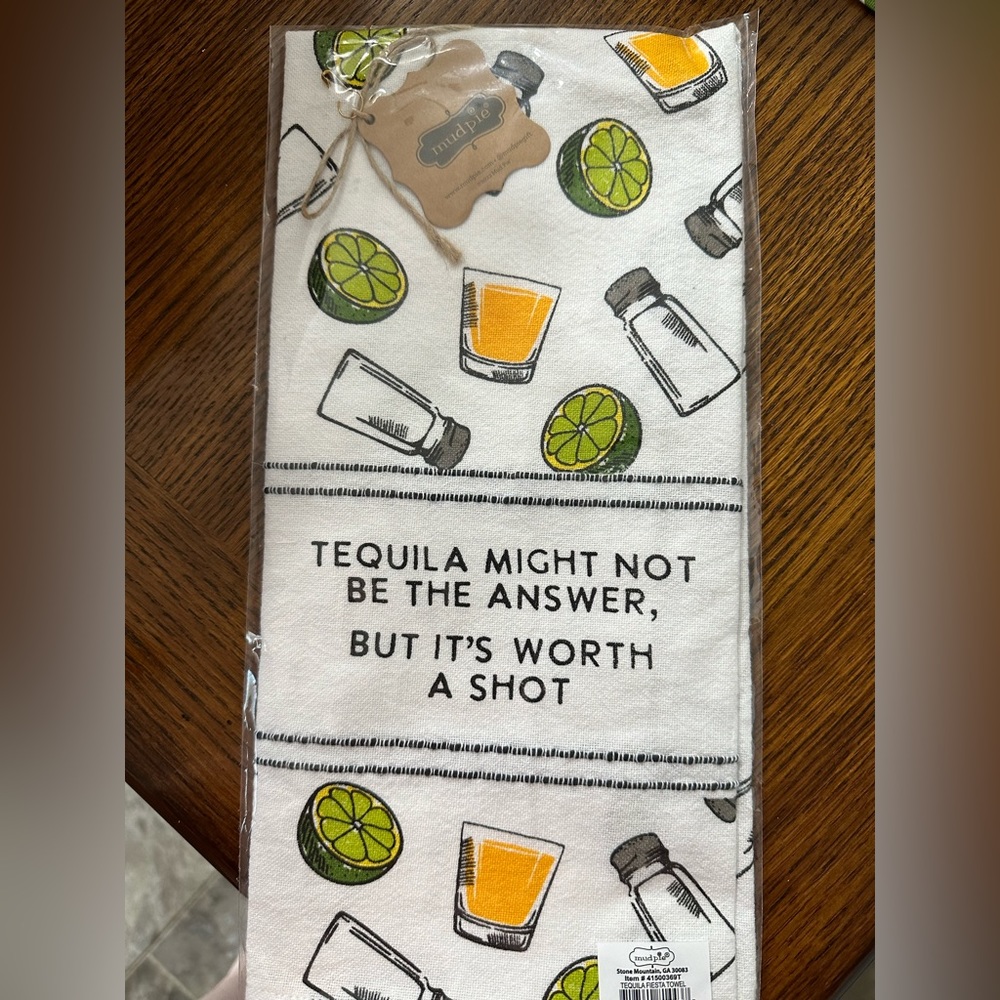 COPY - Brand New Mud Pie Tequila Towel